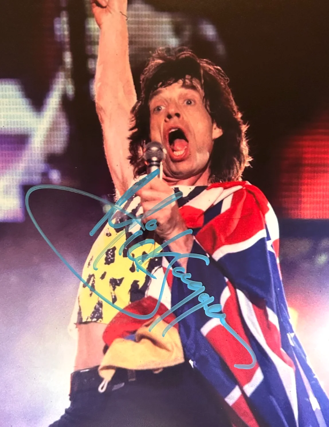 Mick Jagger (Rolling Stones) Singed 8x10 inch Original Authentic Autograph w/COA, image 3