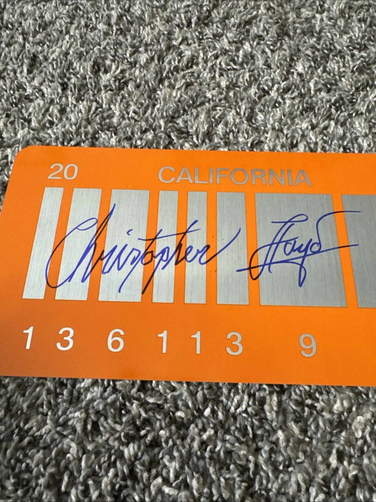 Christopher Lloyd Autographed Back To The Future 2 2015 Metal Plate Doc JSA COA, image 2
