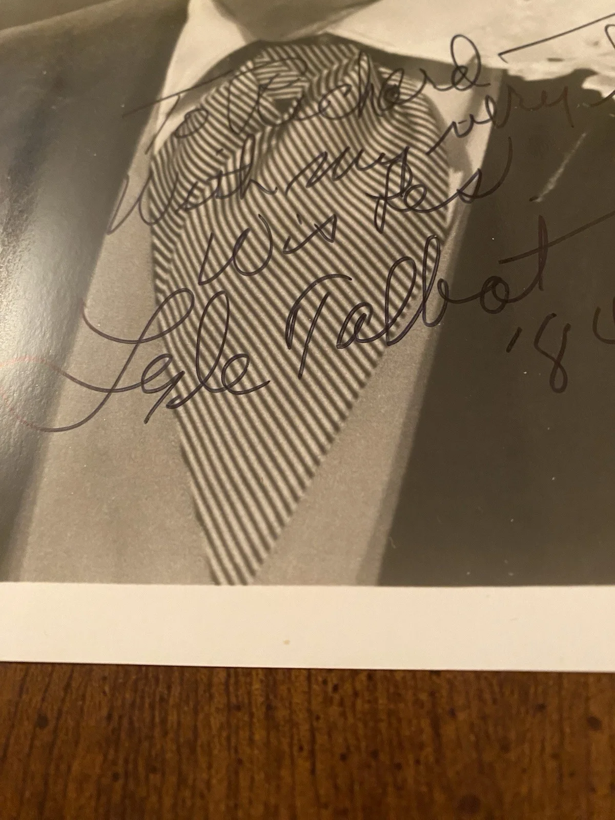Lyle Talbot — Lyle Talbot Signed Autographed Photo The Thirteenth Guest Glen Or Glenda IN PERS, image 3