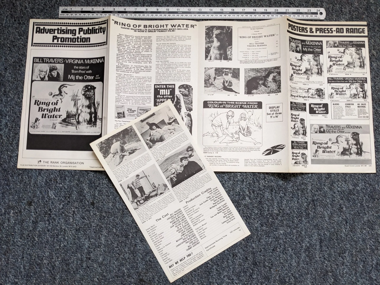 RING OF BRIGHT WATER 2x Publicity Items., image 4
