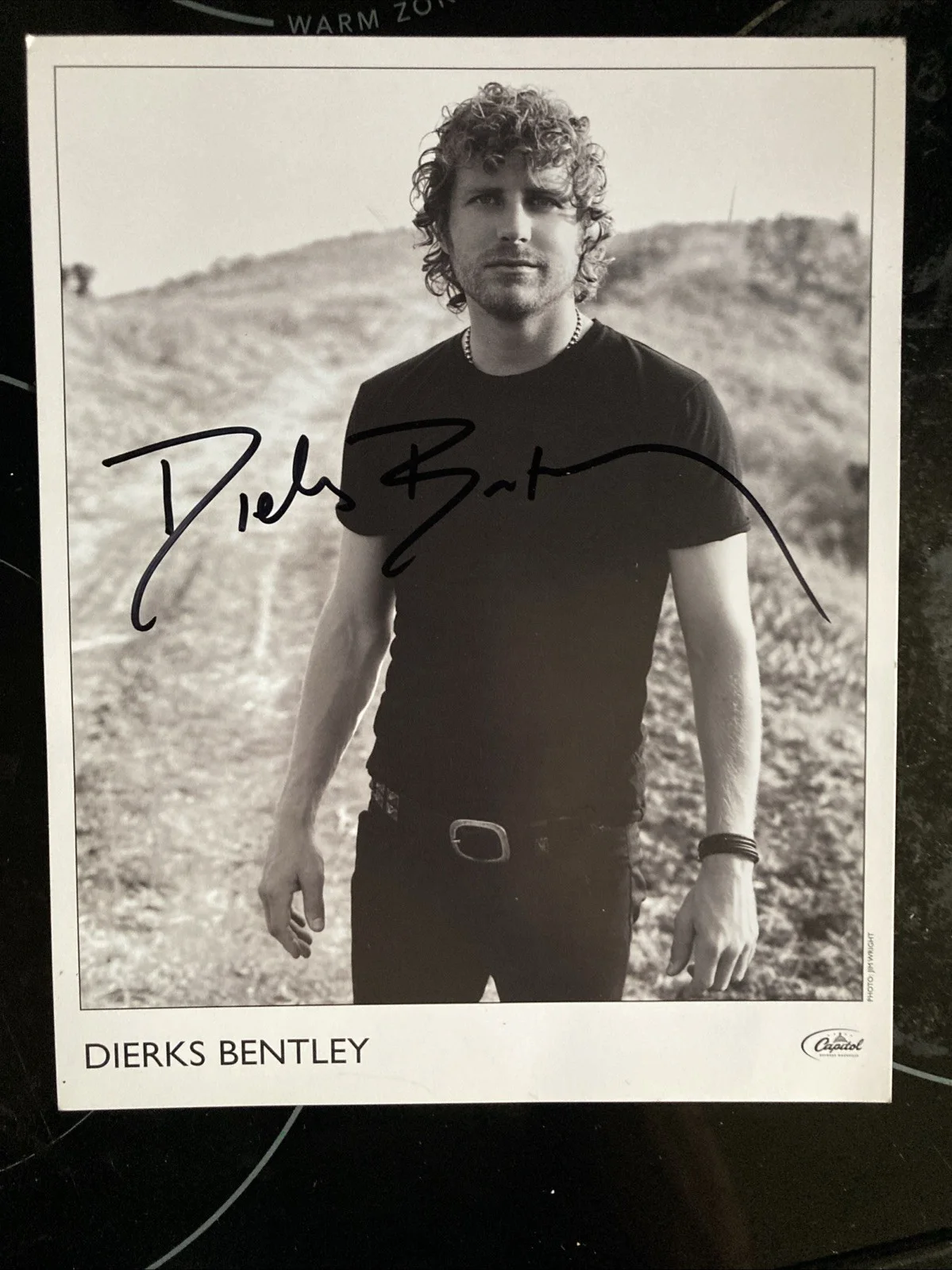 Dierks Bentley Autographed Photo Rare Not Personalized First 8x10 Known Taken, image 3