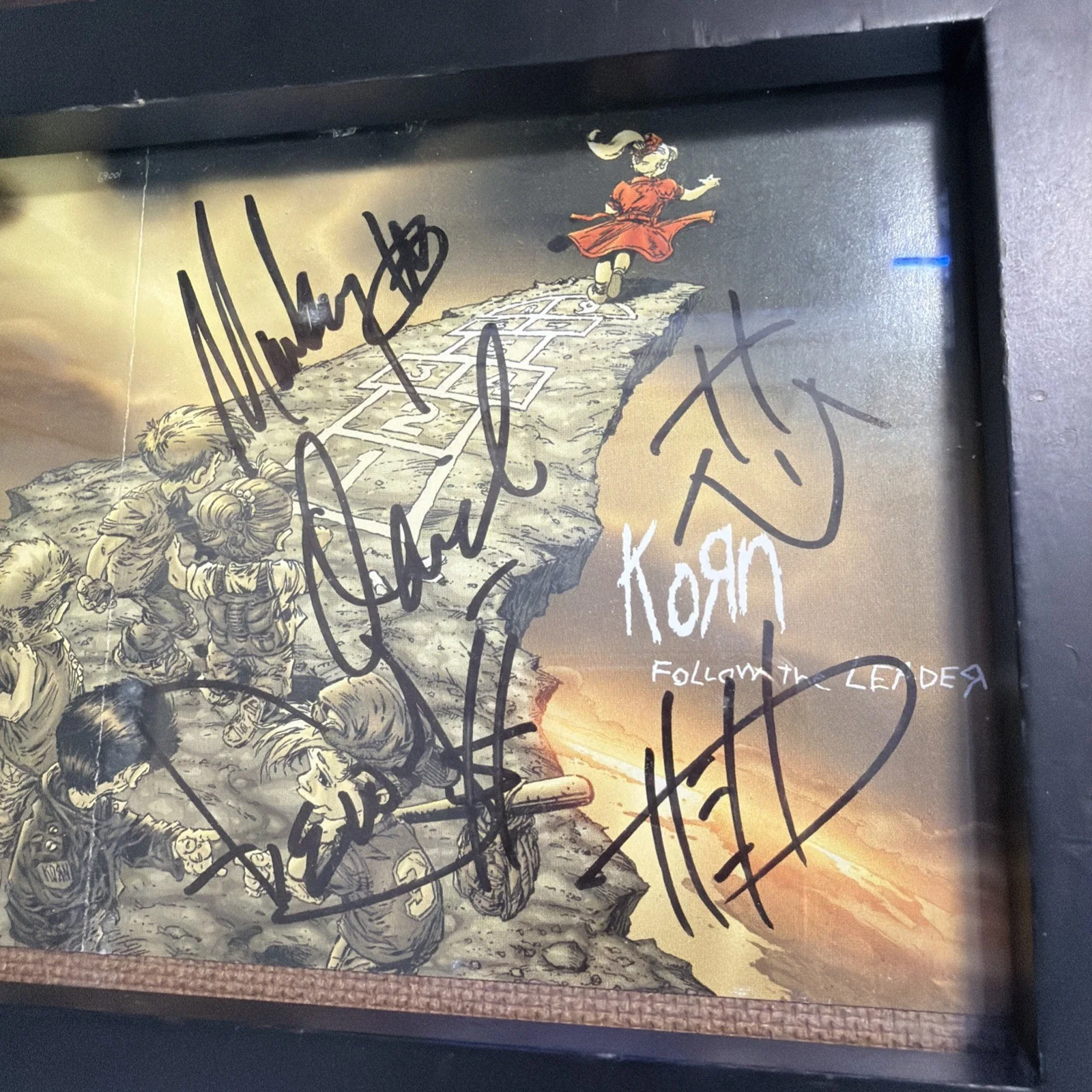 Korn CD Cover Signed by All Members Rare Autographed, image 2