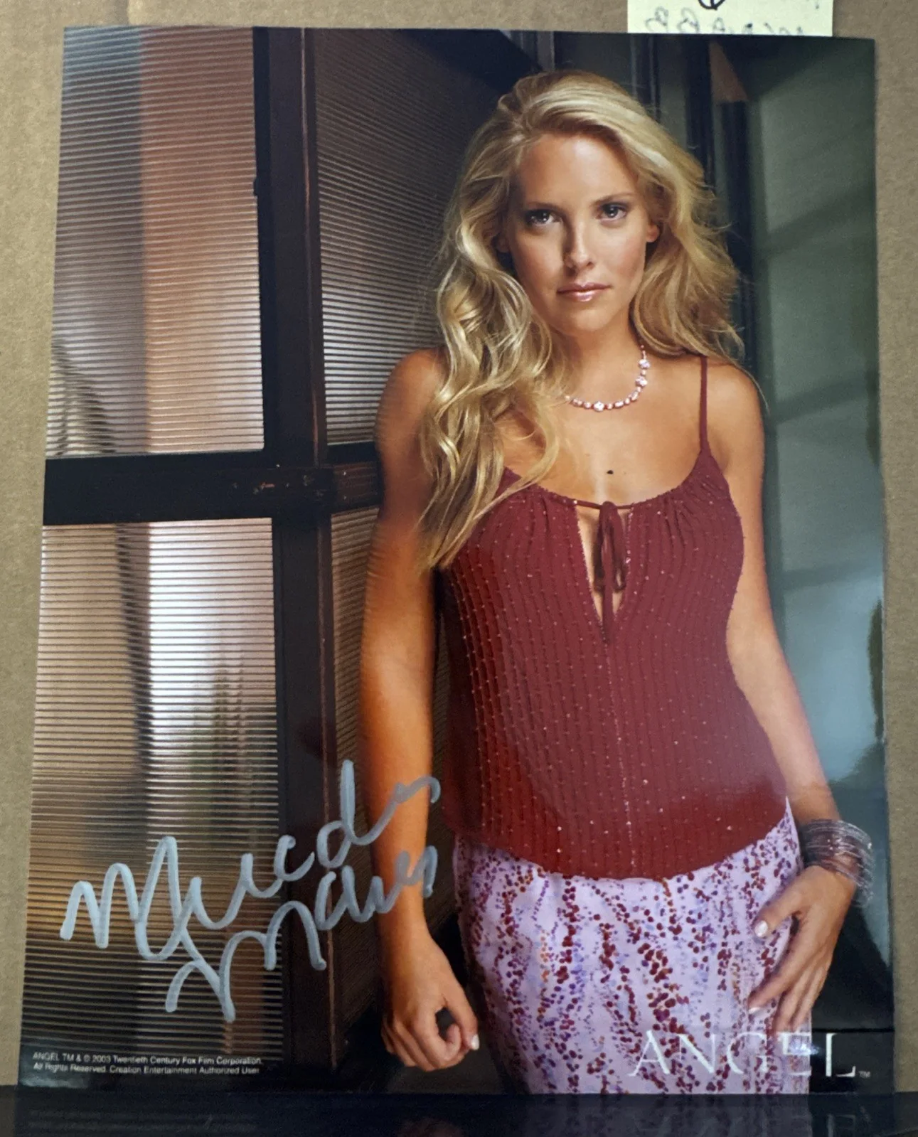 Mercedes Mcnab — Mercedes McNab Signed 8x10 Color Photo ANGEL, Buffy the Vampire Slayer Autograph