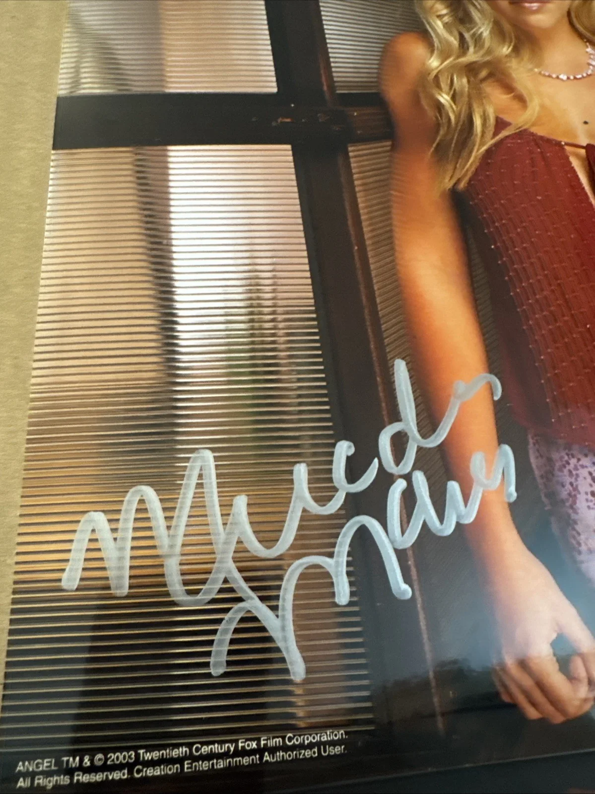 Mercedes Mcnab — Mercedes McNab Signed 8x10 Color Photo ANGEL, Buffy the Vampire Slayer Autograph, изображение 2