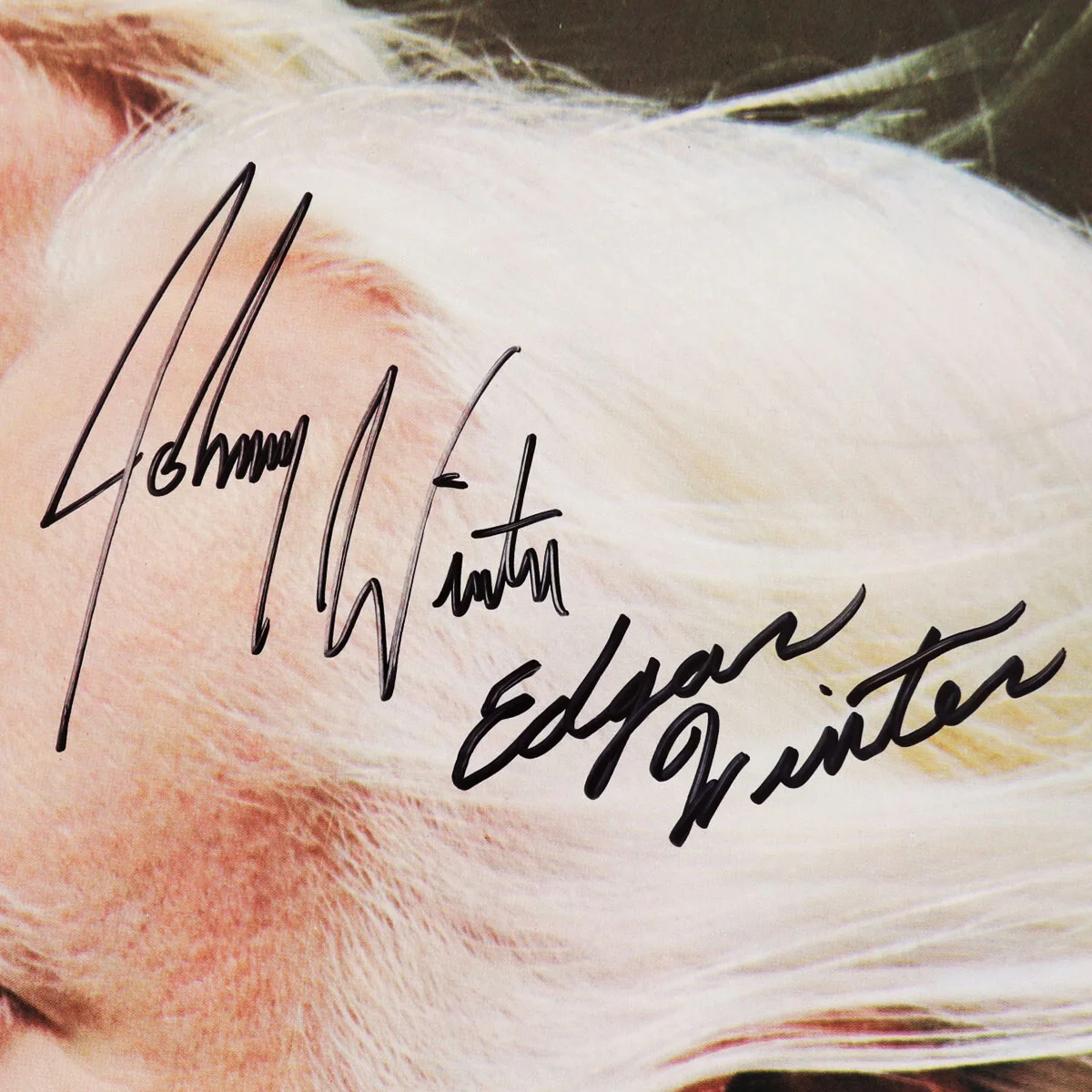 Edgar Winter & Johnny Winter Signed Album - COA JSA, изображение 2