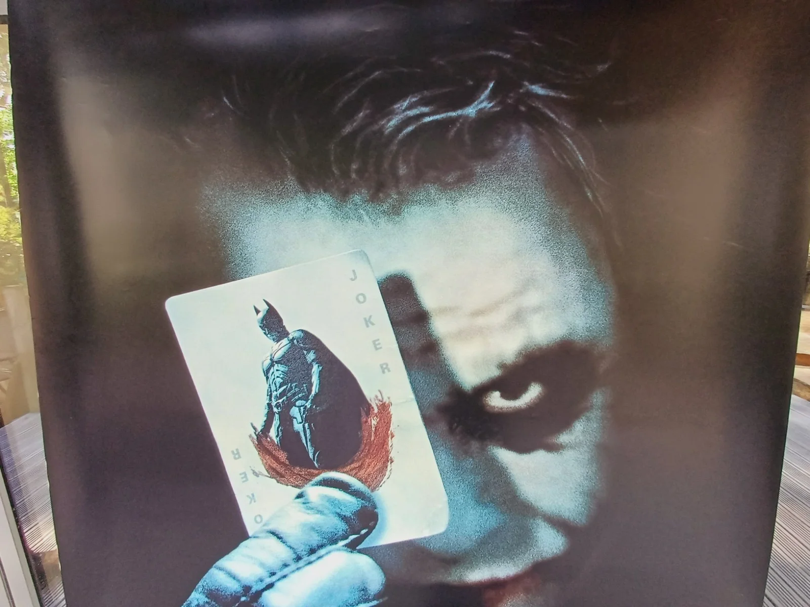 July 2008 - 1st Joker Card advance teaser cinema Banner 8 ft 5 ft Dark Knight, изображение 4