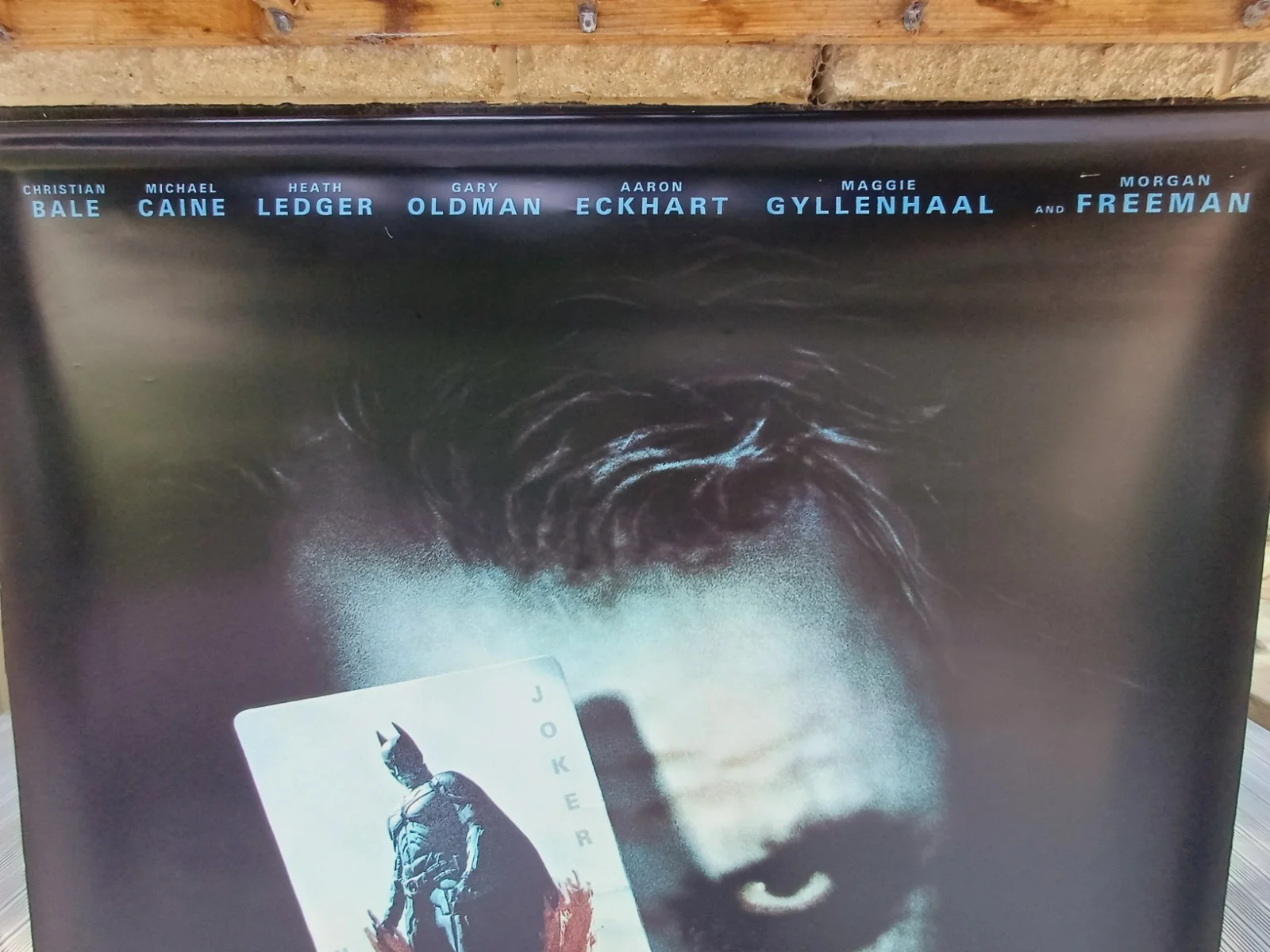 July 2008 - 1st Joker Card advance teaser cinema Banner 8 ft 5 ft Dark Knight, изображение 5