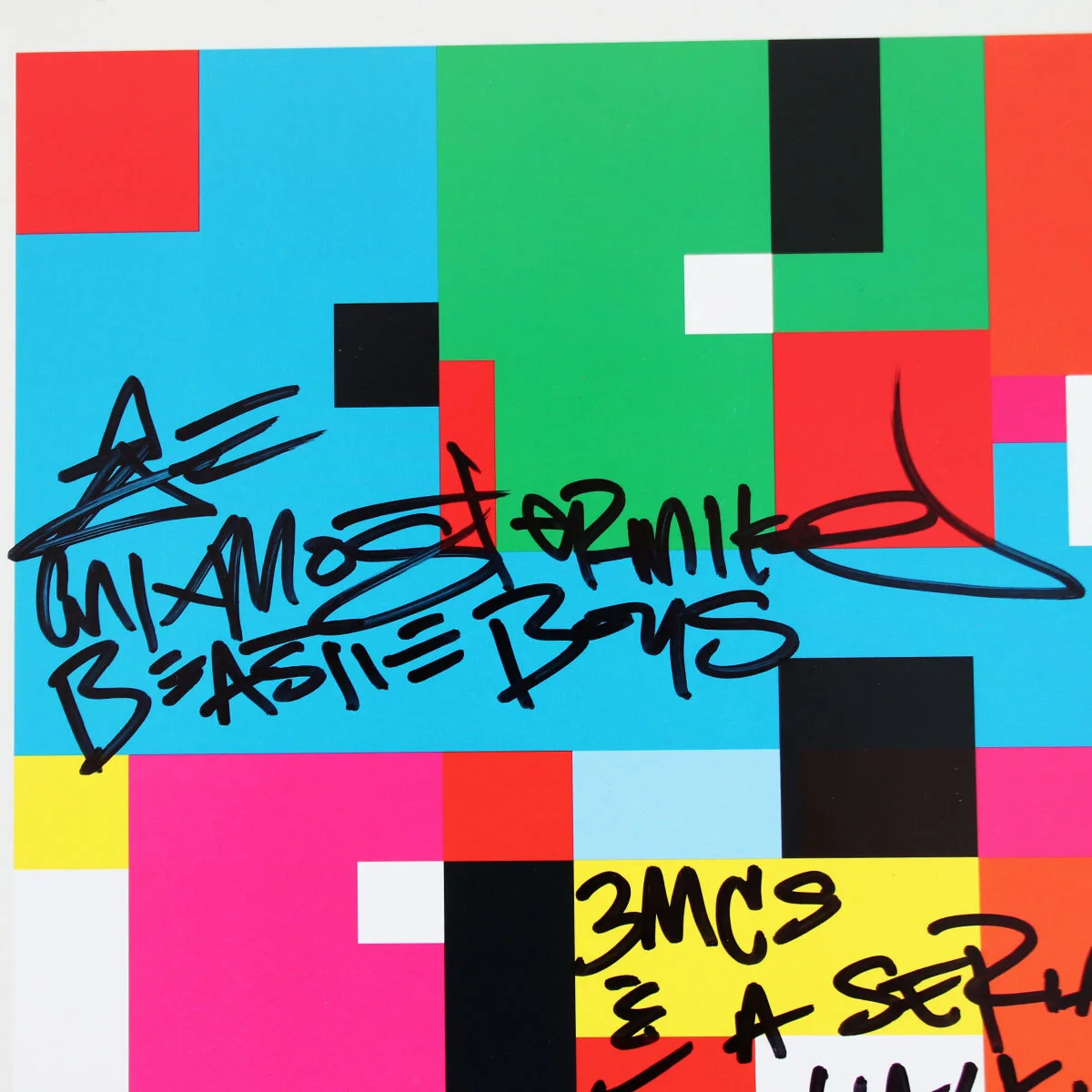 Mix Master Mike Signed Record Album Beastie Boys Hot Sauce Committee Part Two..., image 2