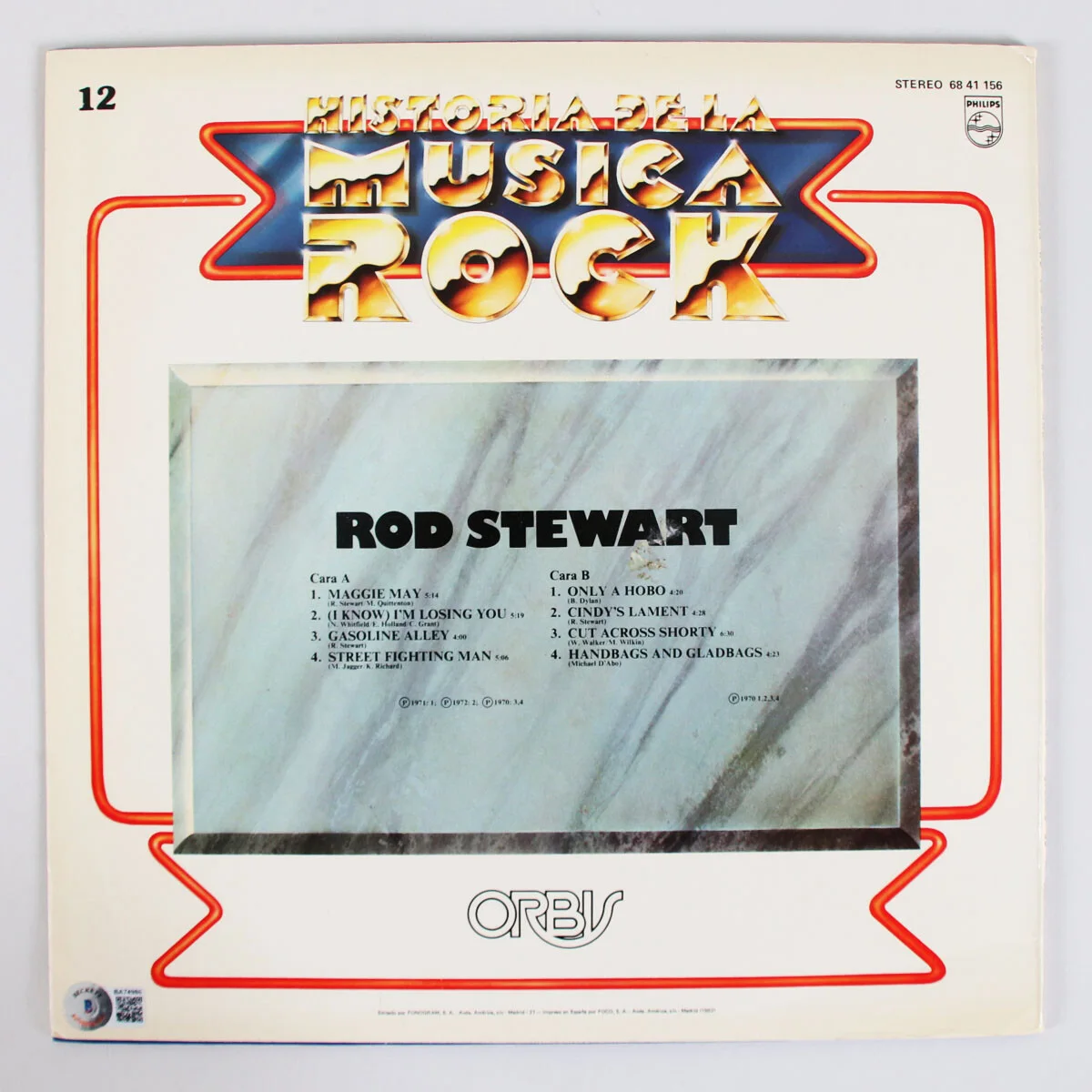 Rod Stewart Signed Record Album (Spanish) - COA BAS, image 5