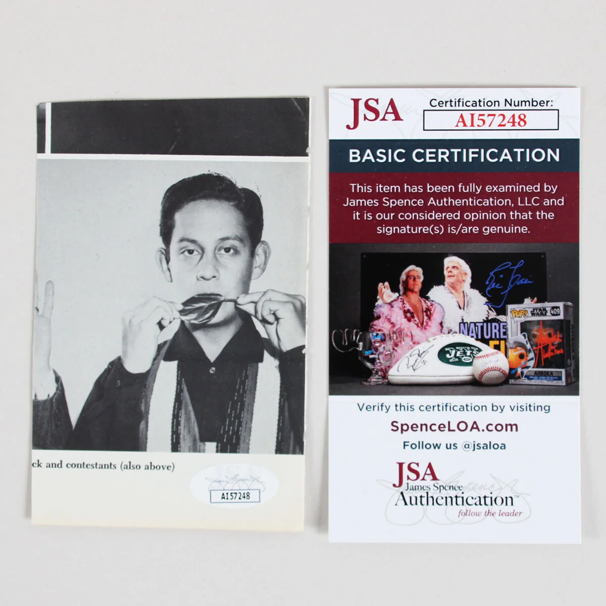 Ray Bolger Signed Photo - COA JSA, image 3