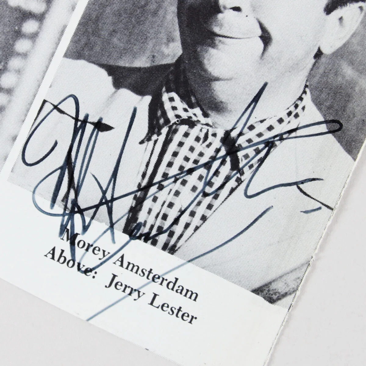 Jerry Lester & Morey Amsterdam Signed Photo - COA JSA, image 3