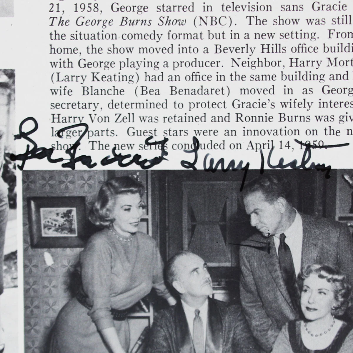 Ricky Nelson Signed Photo w/ Family The Adventures of Ozzie and Harriet - COA..., изображение 5