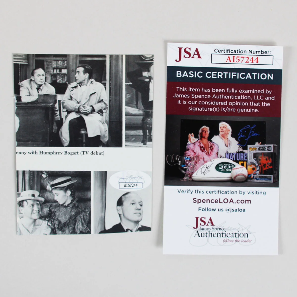 Ceasar Romero Signed Photo - COA JSA, image 3