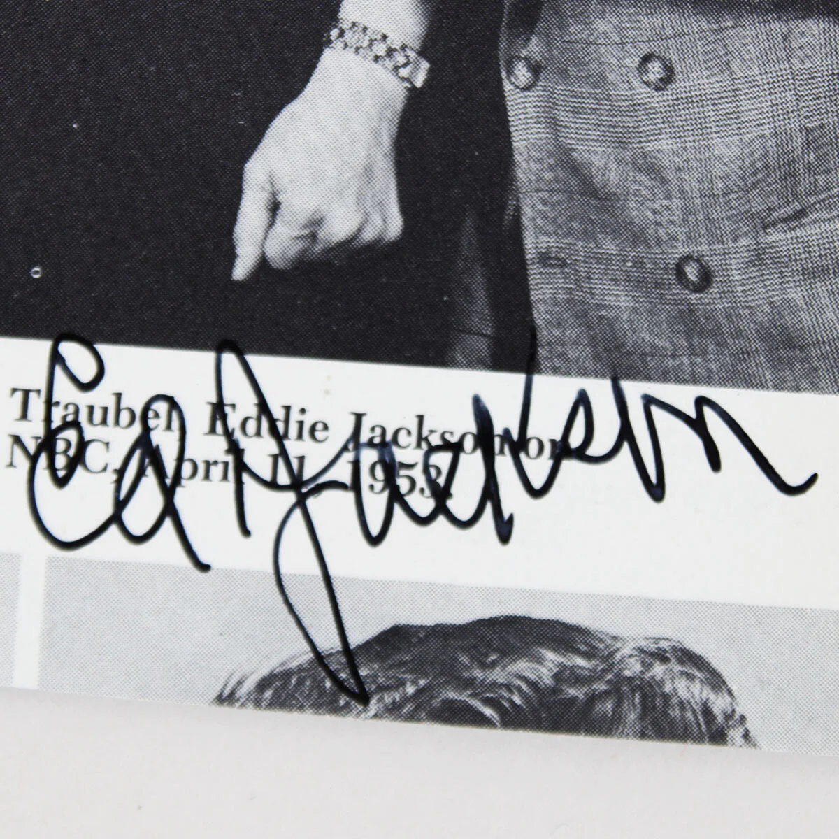 Jimmy Durante Signed Photo w/ Eddie Jackson & Gary Crosby - COA JSA, image 4