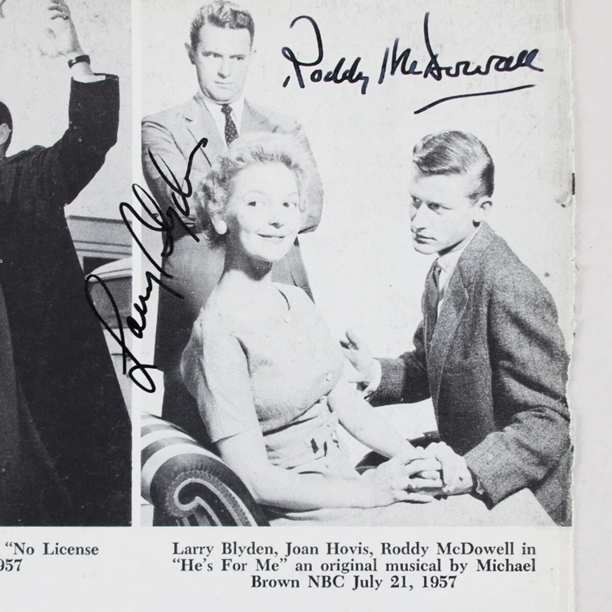 1959 Television Stars Signed Photo (22) Lillian Gish, Phyllis Newman, etc. - ..., изображение 3