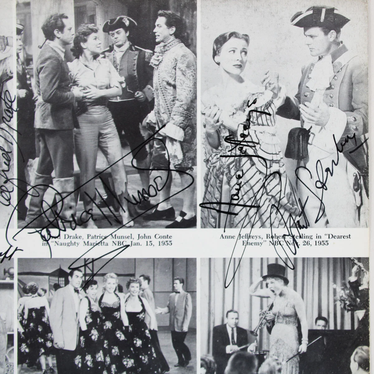 1959 Television Stars Signed Photo (21) Robert Sterling, Imogene Coca, etc. -..., изображение 3