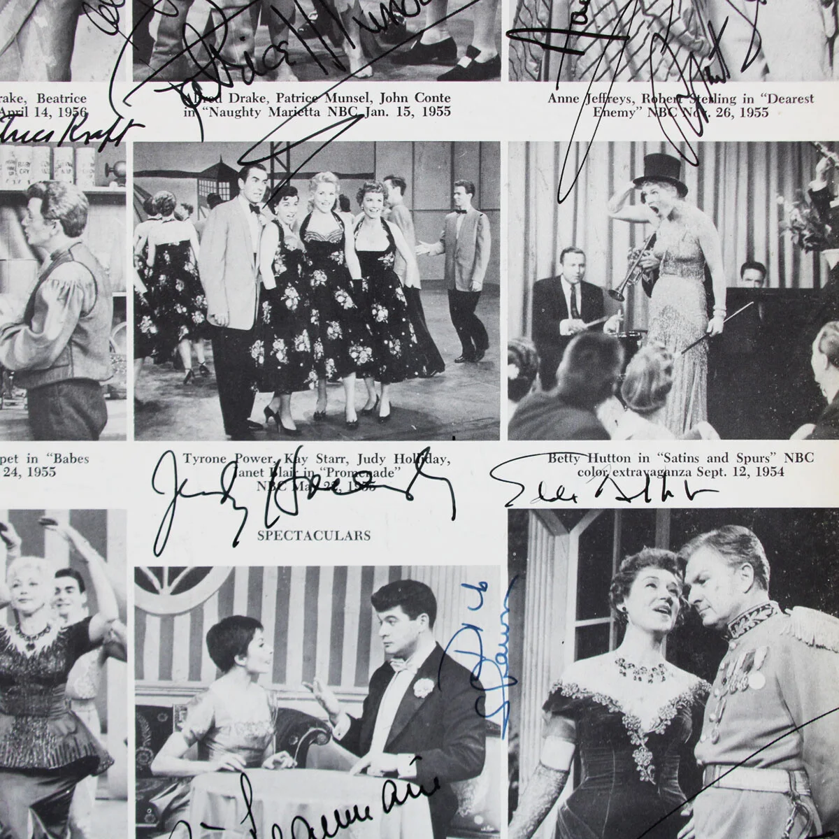 1959 Television Stars Signed Photo (21) Robert Sterling, Imogene Coca, etc. -..., изображение 4