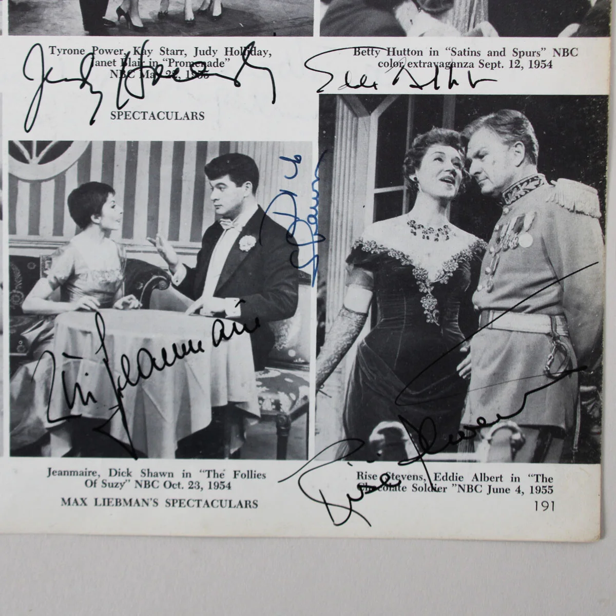 1959 Television Stars Signed Photo (21) Robert Sterling, Imogene Coca, etc. -..., изображение 5