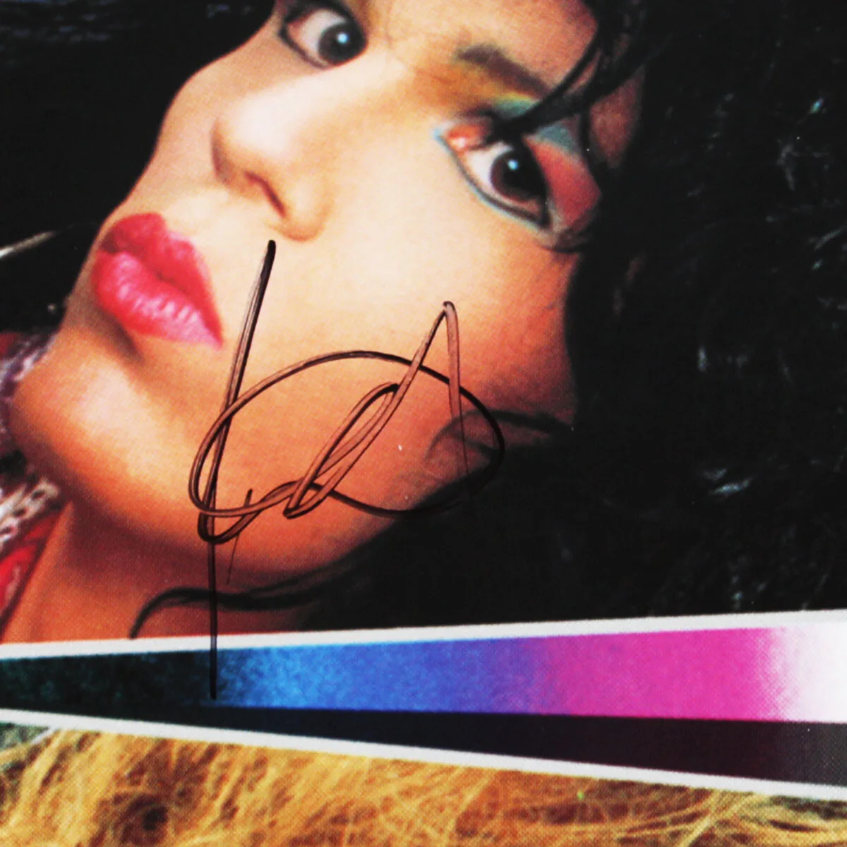 Poison Signed Record Album Look What the Cat Dragged In (4) Bret Michaels, C...., image 3