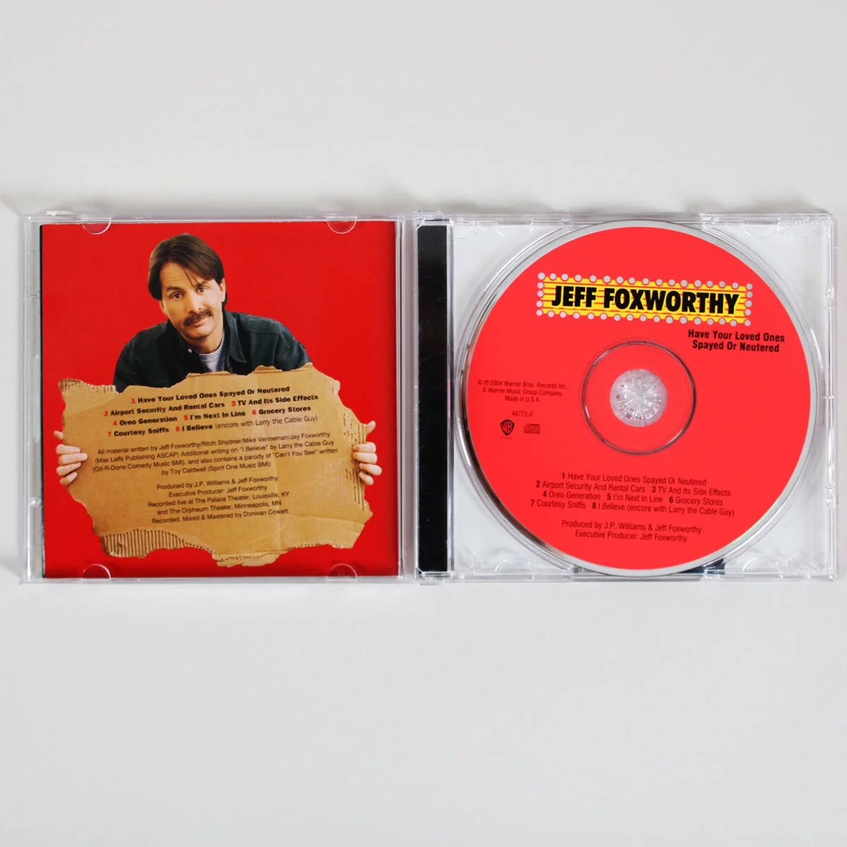 Jeff Foxworthy Signed CD Have Your Loved Ones Spayed or Neutered "Keep Laughi..., image 3