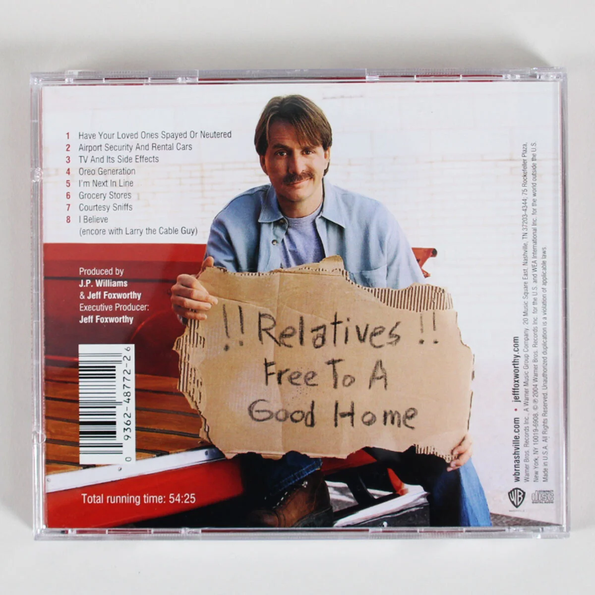 Jeff Foxworthy Signed CD Have Your Loved Ones Spayed or Neutered "Keep Laughi..., image 4