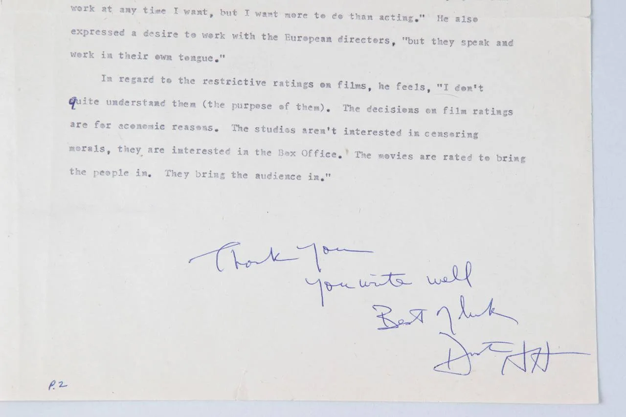 Dustin Hoffman Signed Interview News Article - COA JSA, image 2