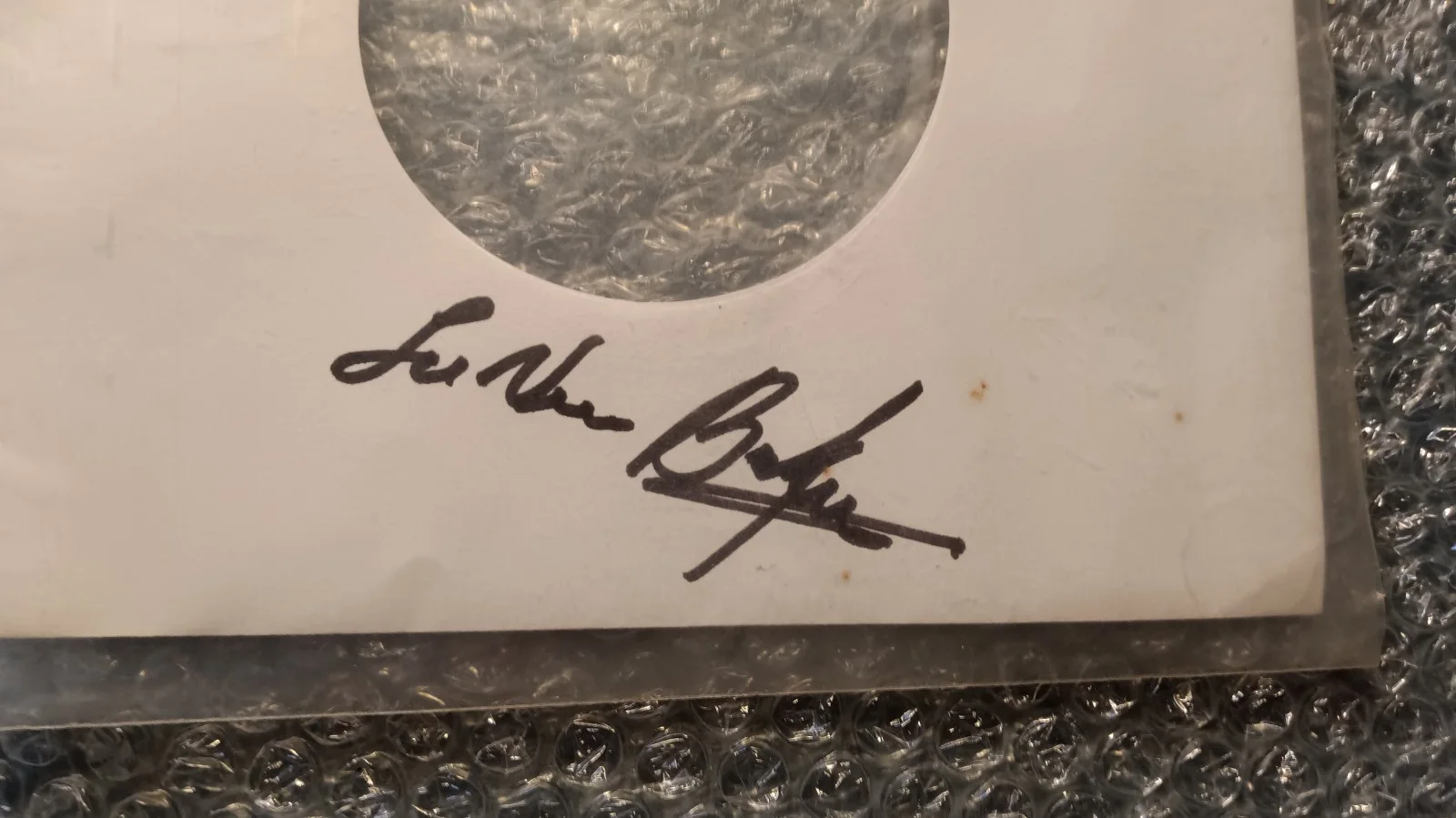 LAVERN BAKER Signed Autograph 45 Record SLEEVE ONLY i cried a tear jim dandy, изображение 3