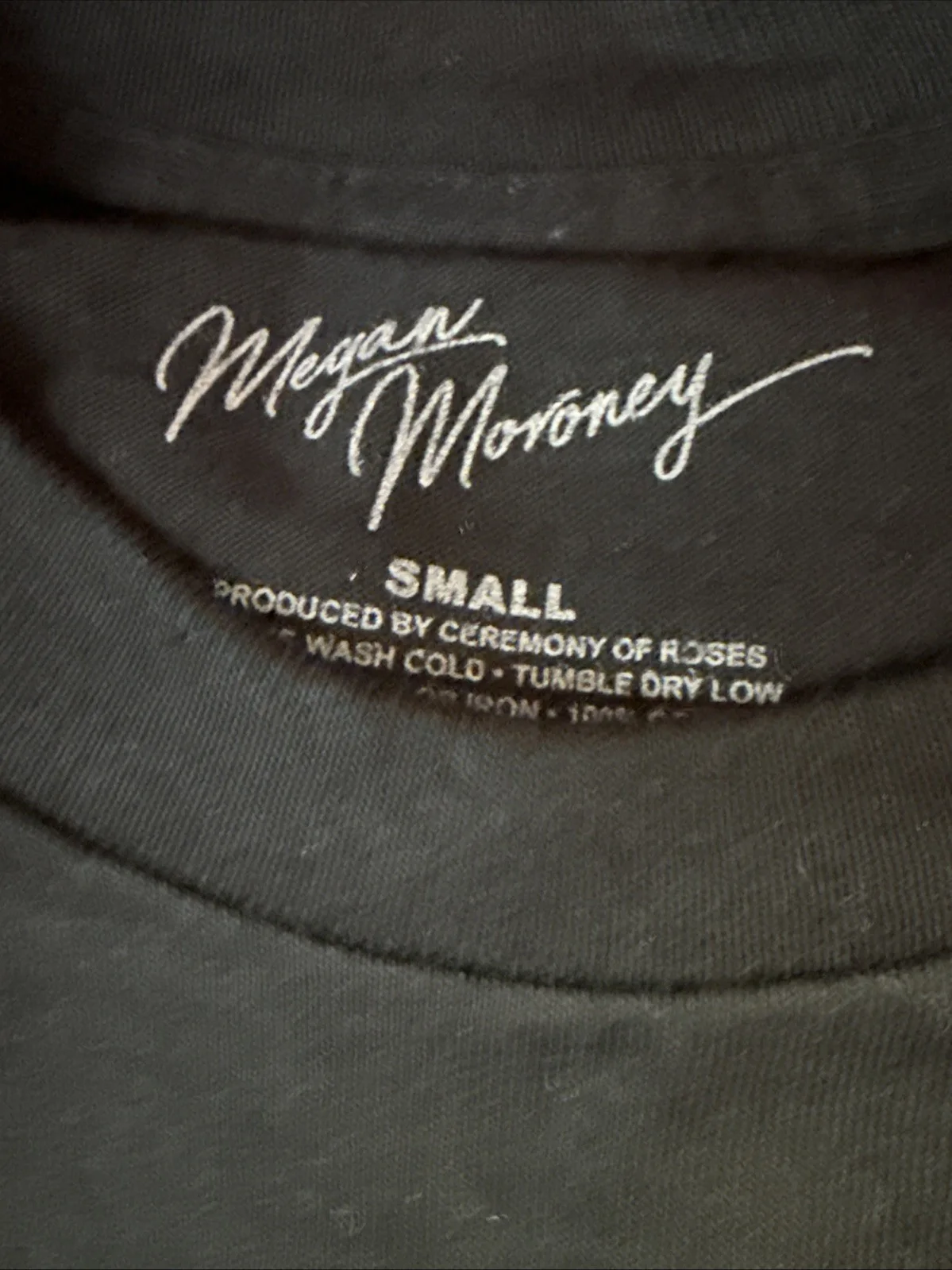 Megan Moroney Cloud 9 Small Black Tee Signed CD Box, image 2