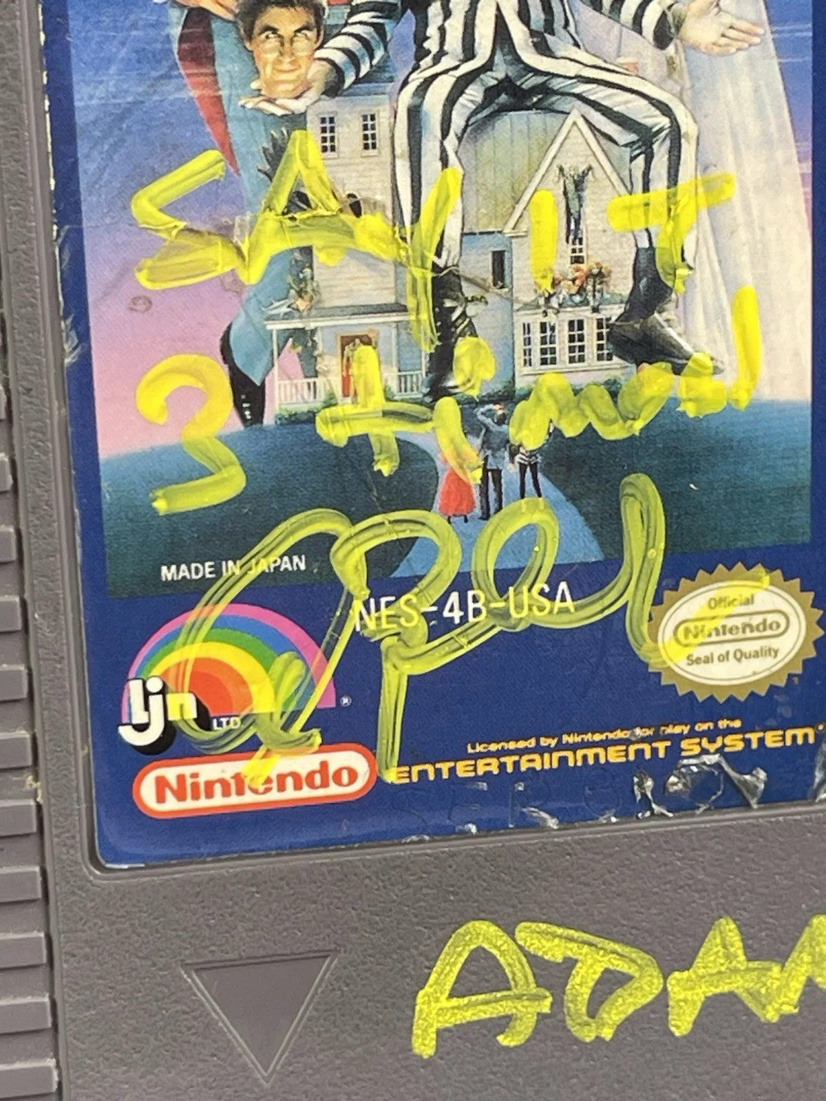 Alec Baldwin — Alec Baldwin Signed Beetlejuice NINTENDO Idea Game Cartridge “Knock 3 Times” BAS, image 2