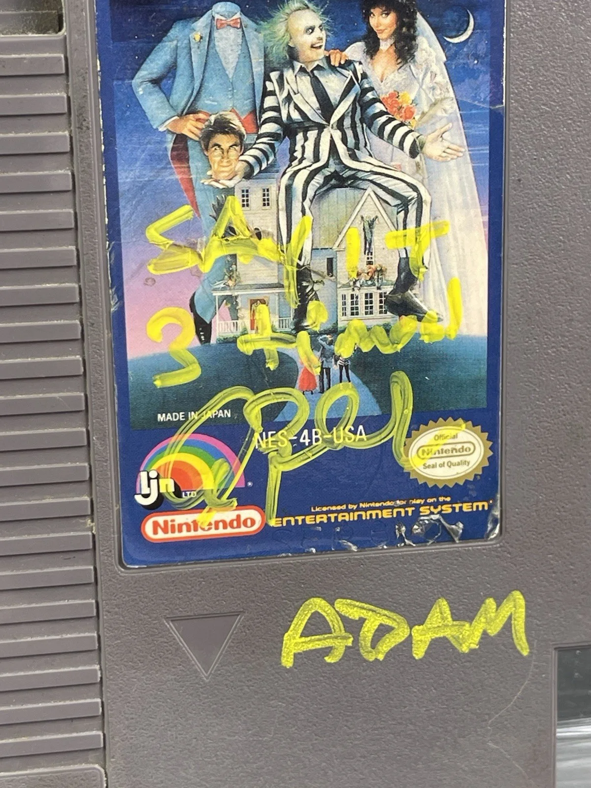 Alec Baldwin — Alec Baldwin Signed Beetlejuice NINTENDO Idea Game Cartridge “Knock 3 Times” BAS, image 5