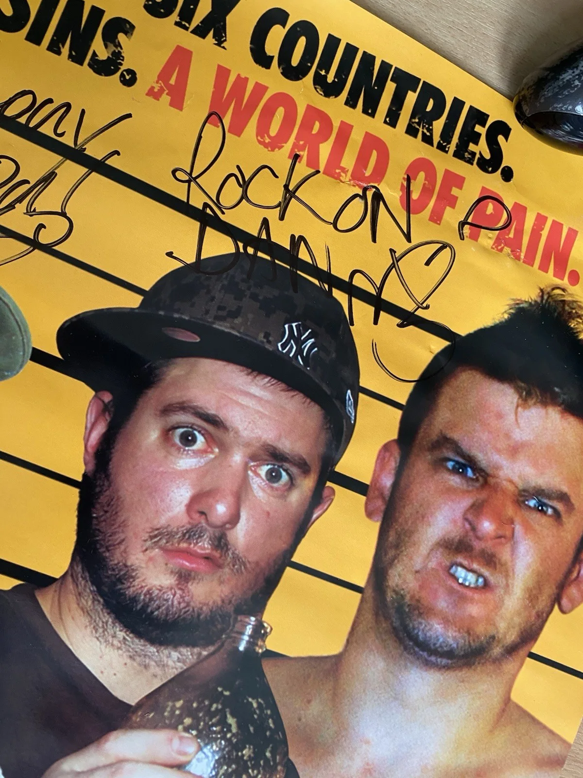 DIRTY SANCHEZ THE MOVIE DVD PROMO POSTER Hand Signed Autograph By Cast RARE, изображение 3
