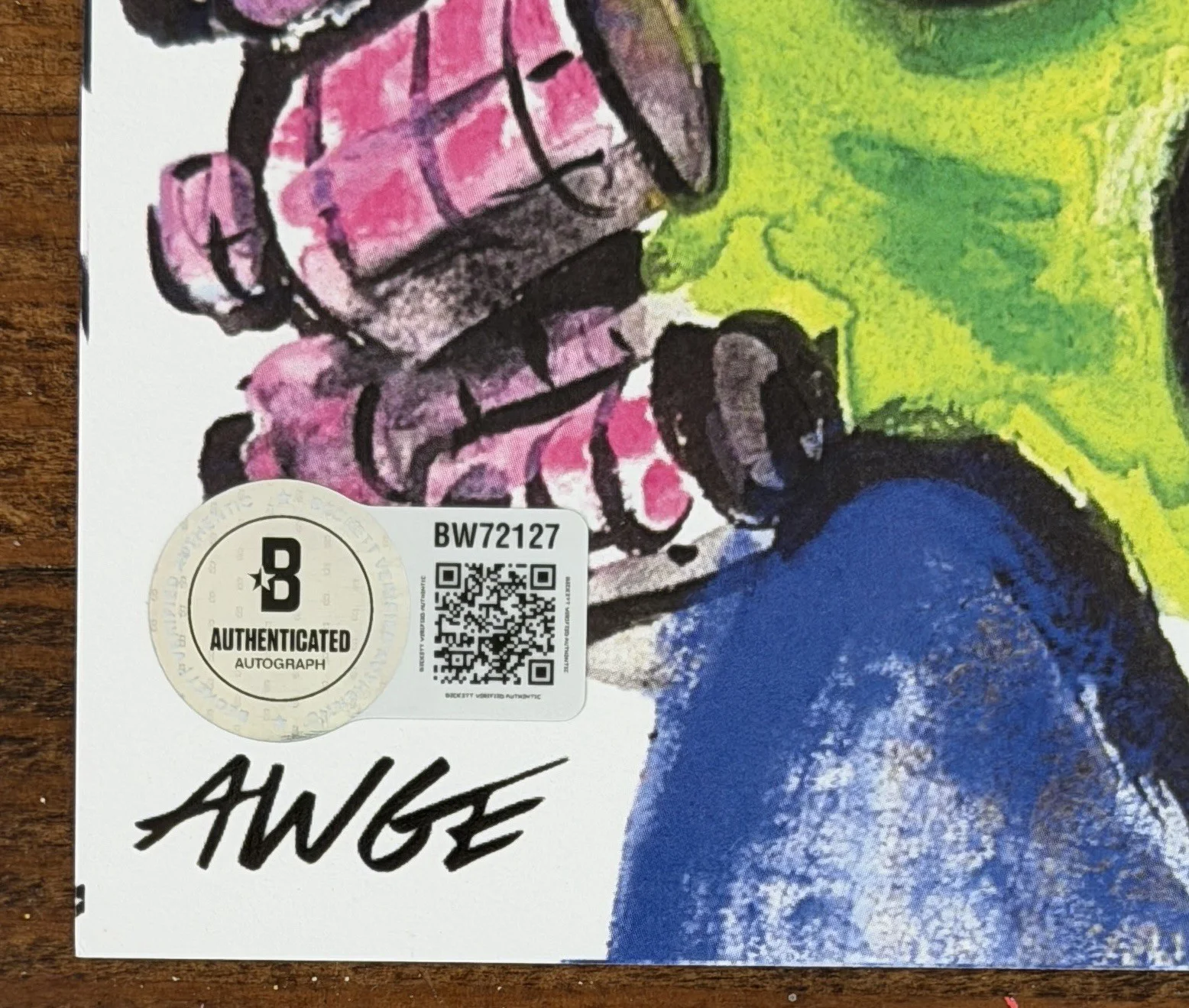 ASAP Rocky SIGNED Don’t Be Dumb Art Card & 2LP Vinyl Beckett BAS COA Autograph, изображение 5
