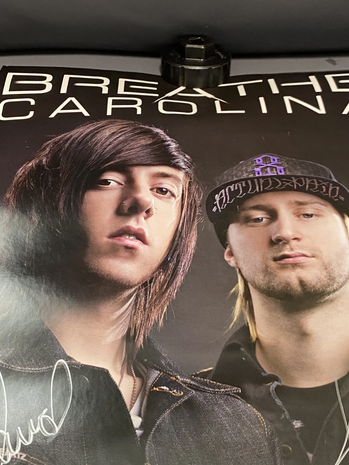 Breathe Carolina Rare Autographed Signed Poster 17x11 Hell Is What You Make It, изображение 5