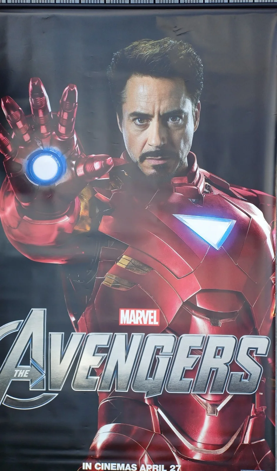 2012 The Avengers Iron Man Cinema Banner 8ft x 5ft large vinyl poster adver, изображение 2