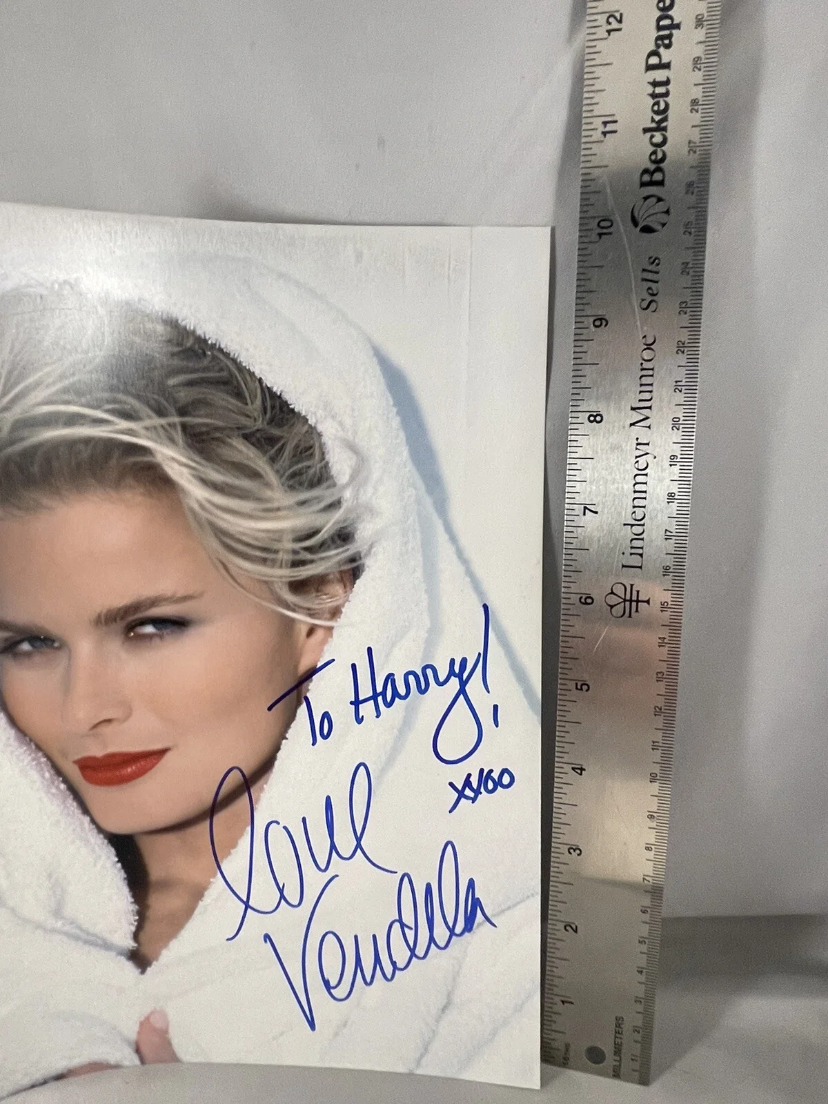 Vendela — Vendela Krisborn - Signed 8 X 10 Autograph Headshot Sports Illustrated - Model, изображение 3