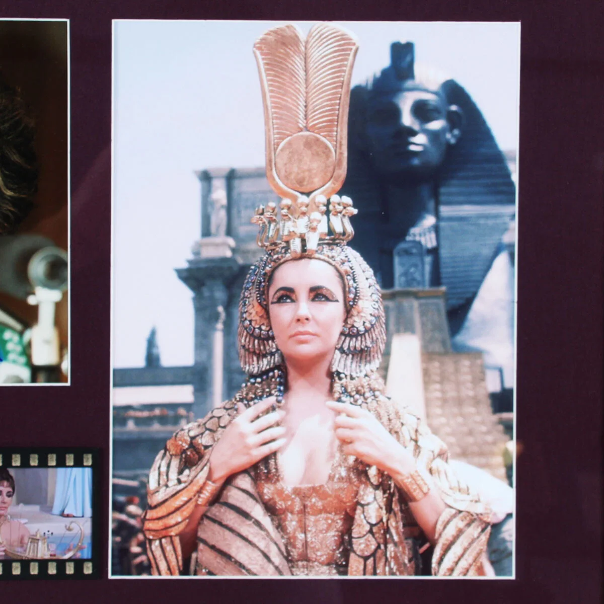 Elizabeth Taylor Signed Photo Display Cleopatra - COA JSA, image 5