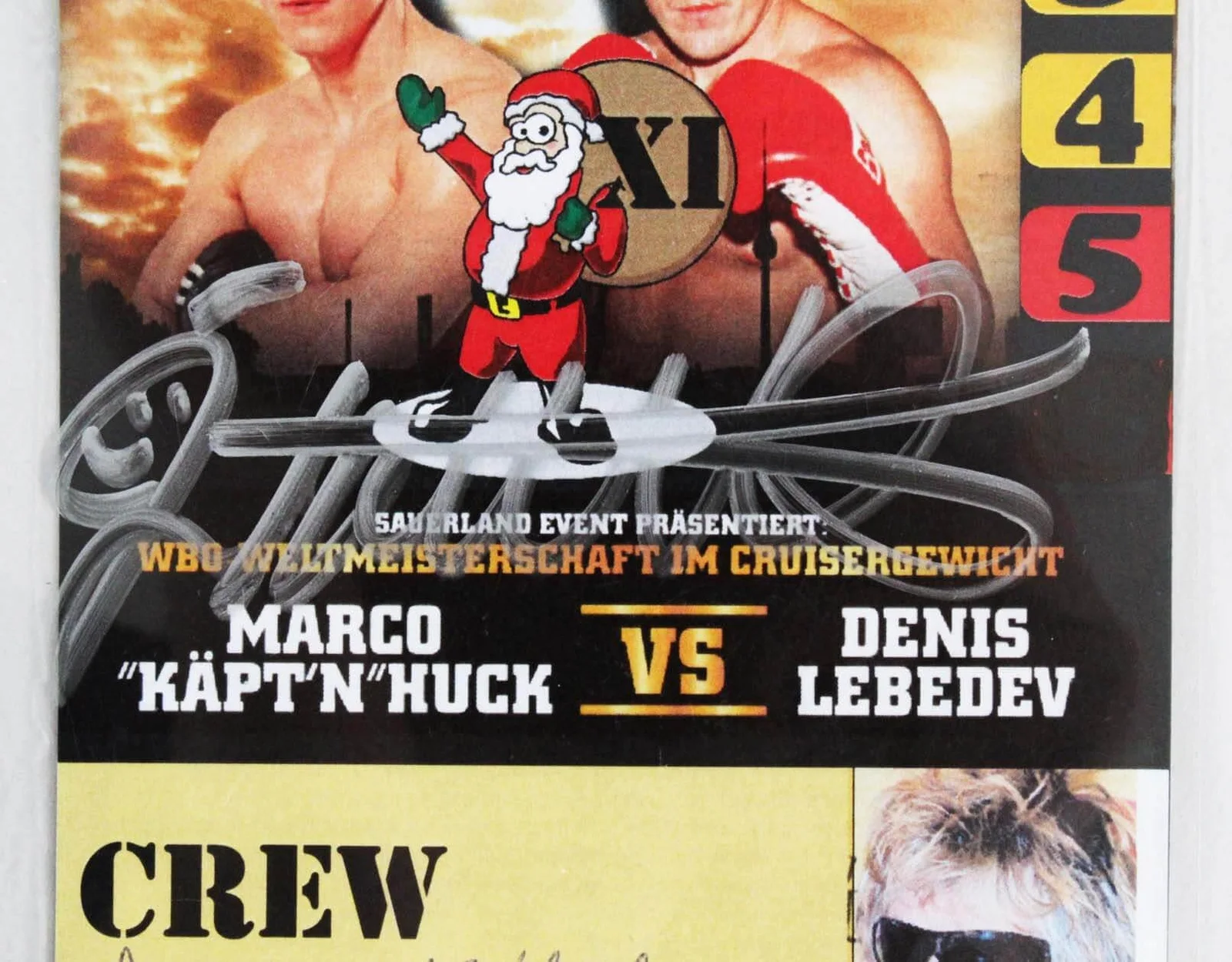 James Kottak Scorpions Signed Backstage Pass 2010 Boxing Match Marco Huck vs...., image 3