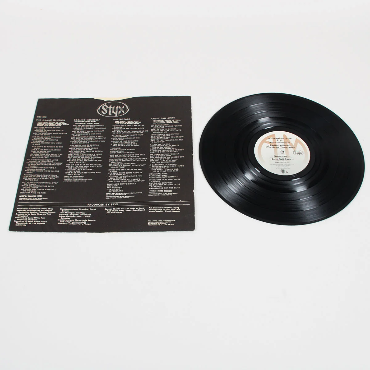 Dennis DeYoung Signed Record Album Styx - COA JSA, image 3