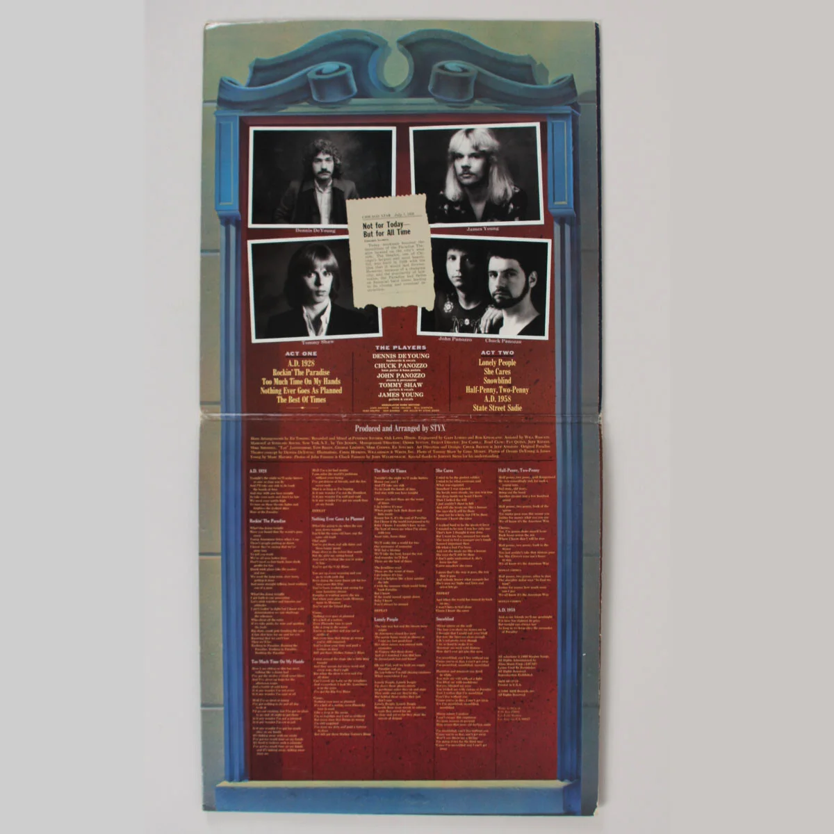 Dennis DeYoung Signed Record Album Styx - COA JSA, image 3