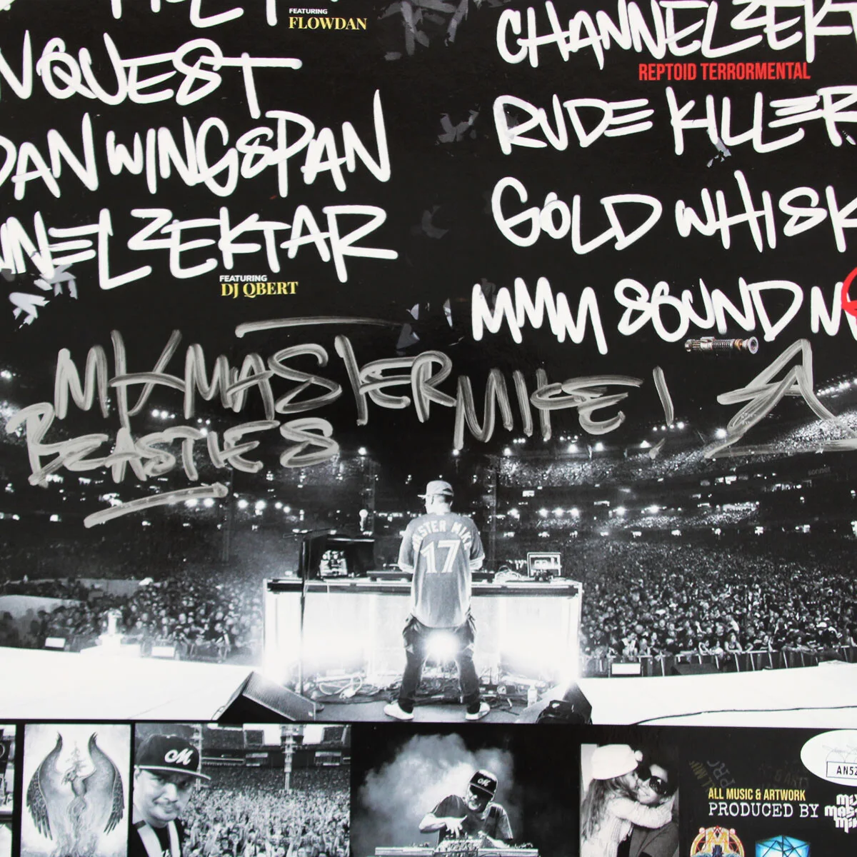 Mix Master Mike Signed Record Album Conquest Signed Twice! - COA JSA, image 2