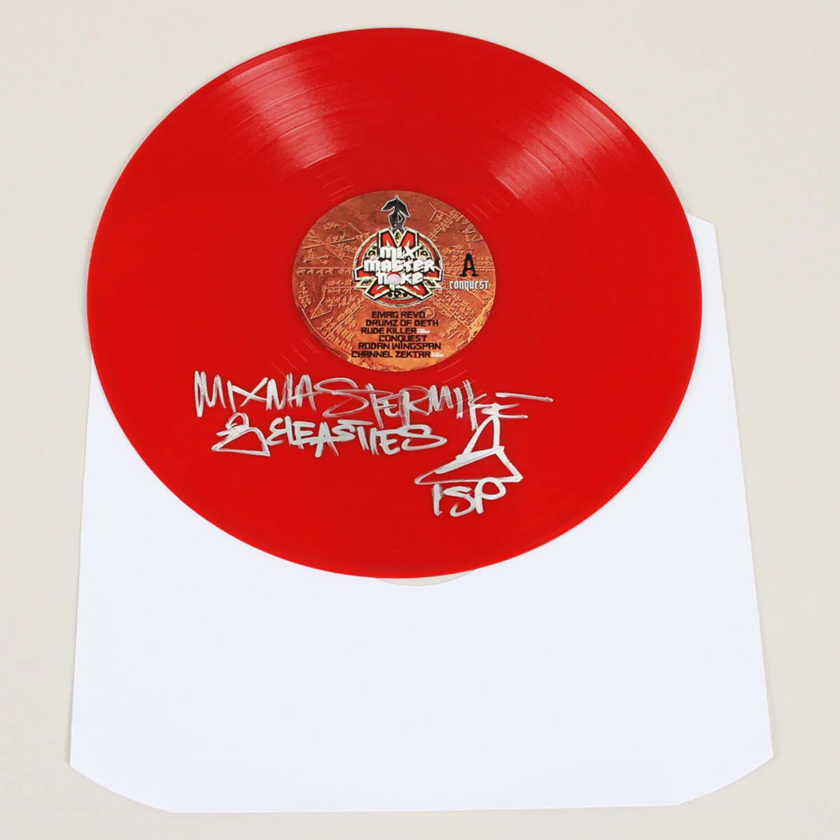 Mix Master Mike Signed Record Album Conquest Signed Twice! - COA JSA, image 5