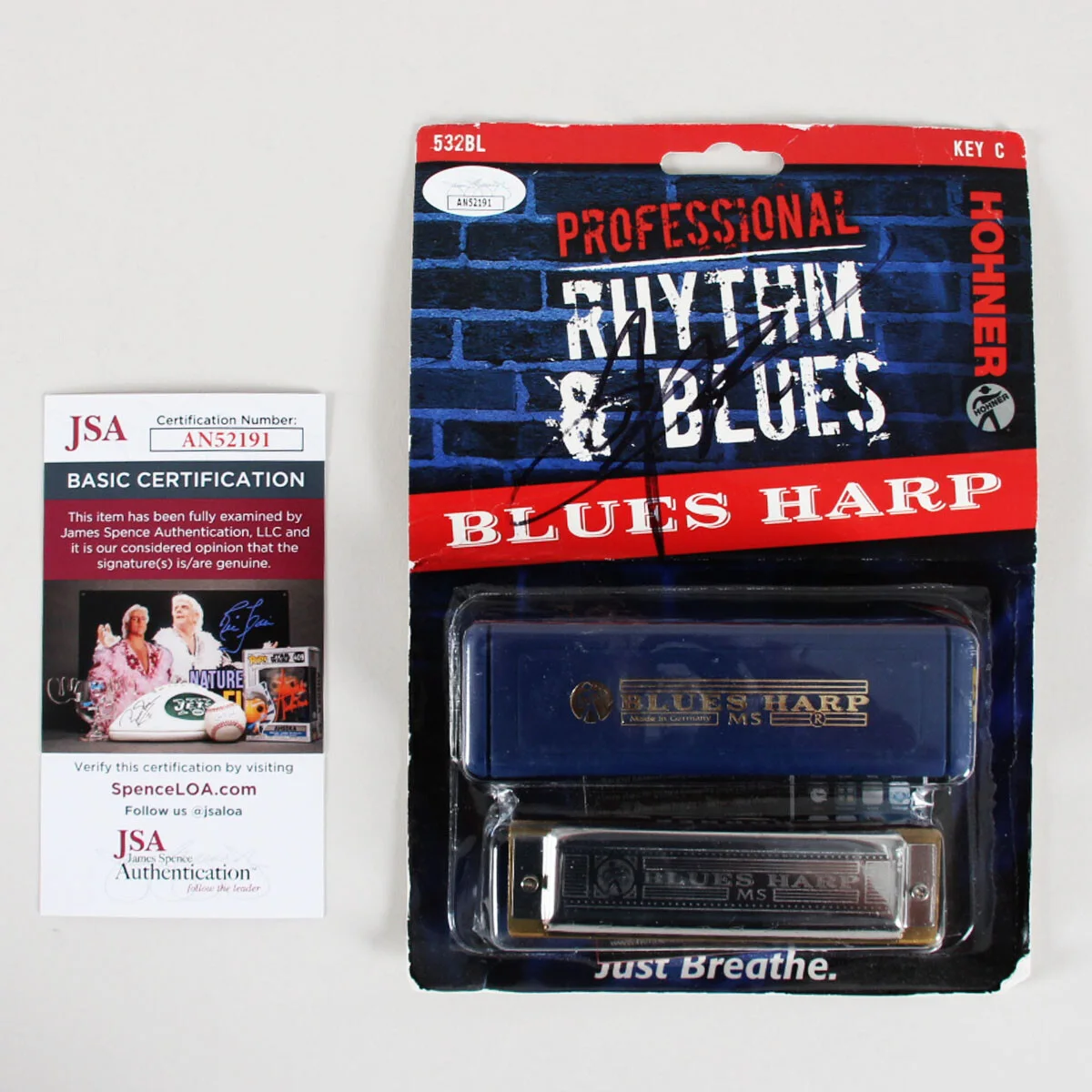 John Popper Signed Harmonica Blues Traveler - COA JSA, image 5