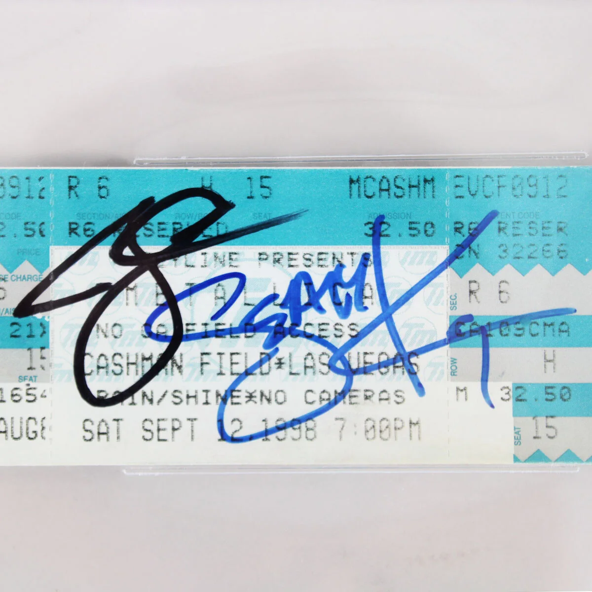 Alice In Chains Band Signed Ticket Jerry Cantrell, Sean Kinney Nick Reinhart ..., изображение 2