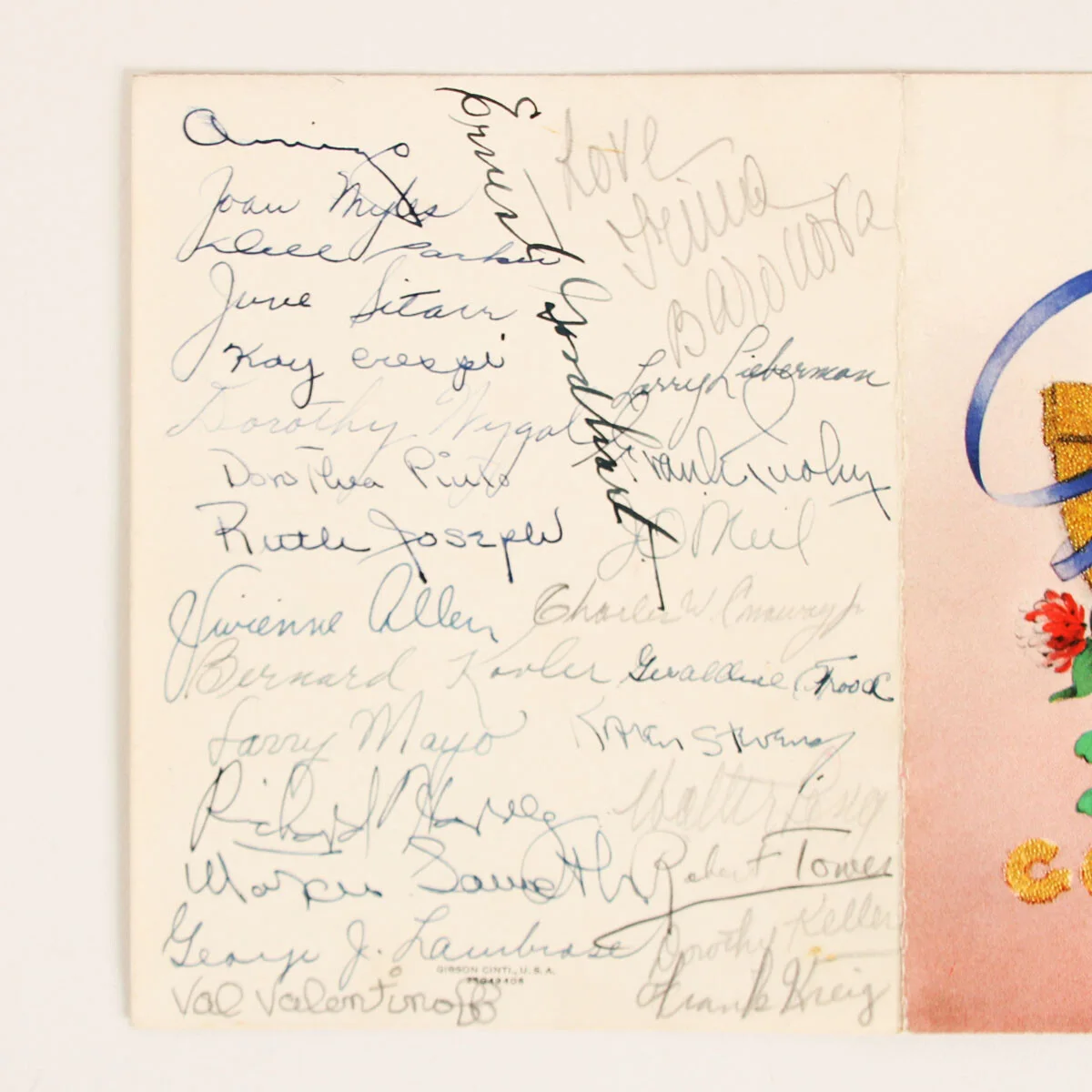 Jackie Gleason Signed Card with Others COA PSA/DNA, image 4