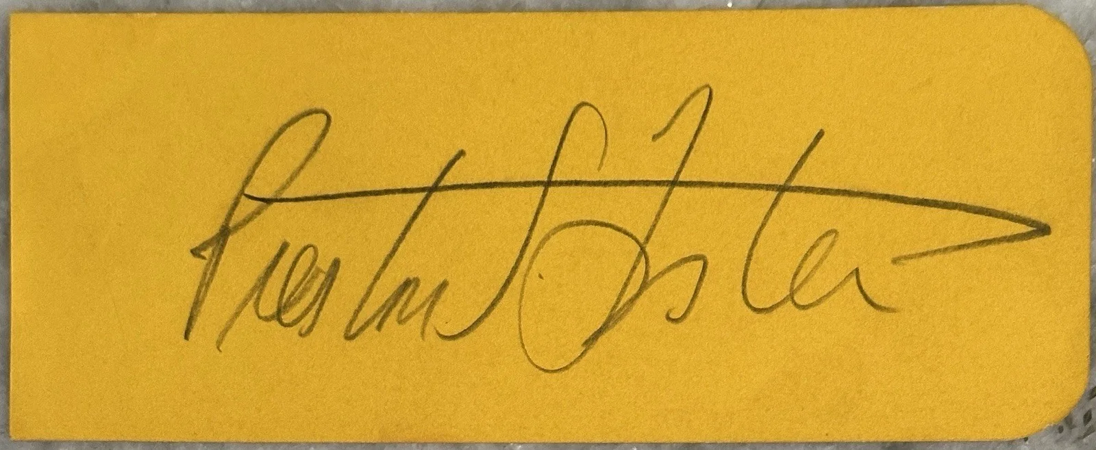 Preston Foster — PRESTON FOSTER Signed Autographed Album Cut..STAGE & FILM Legend (d.1970)