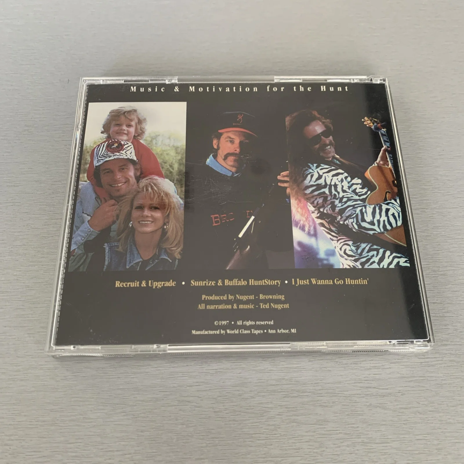 Ted Nugent SIGNED Browning CD 1997 Collector’s Edition - Music for the Hunt, image 2