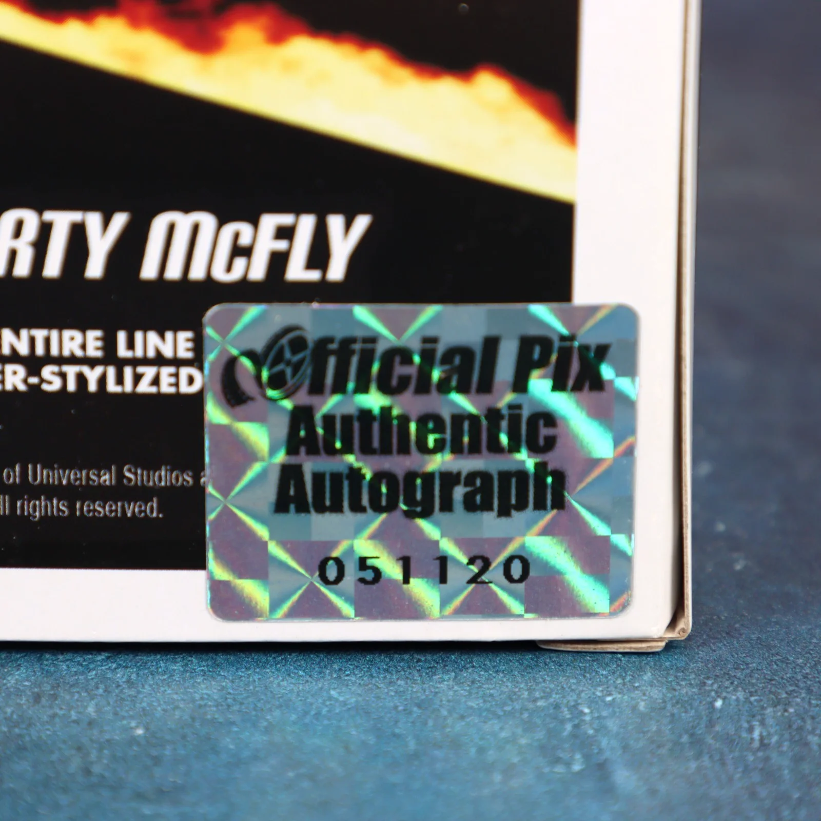 Huey Lewis — Funko Pop Signed BTTF Huey Lewis Inscribed 61 Marty Official Pix 2013 Protector, image 4