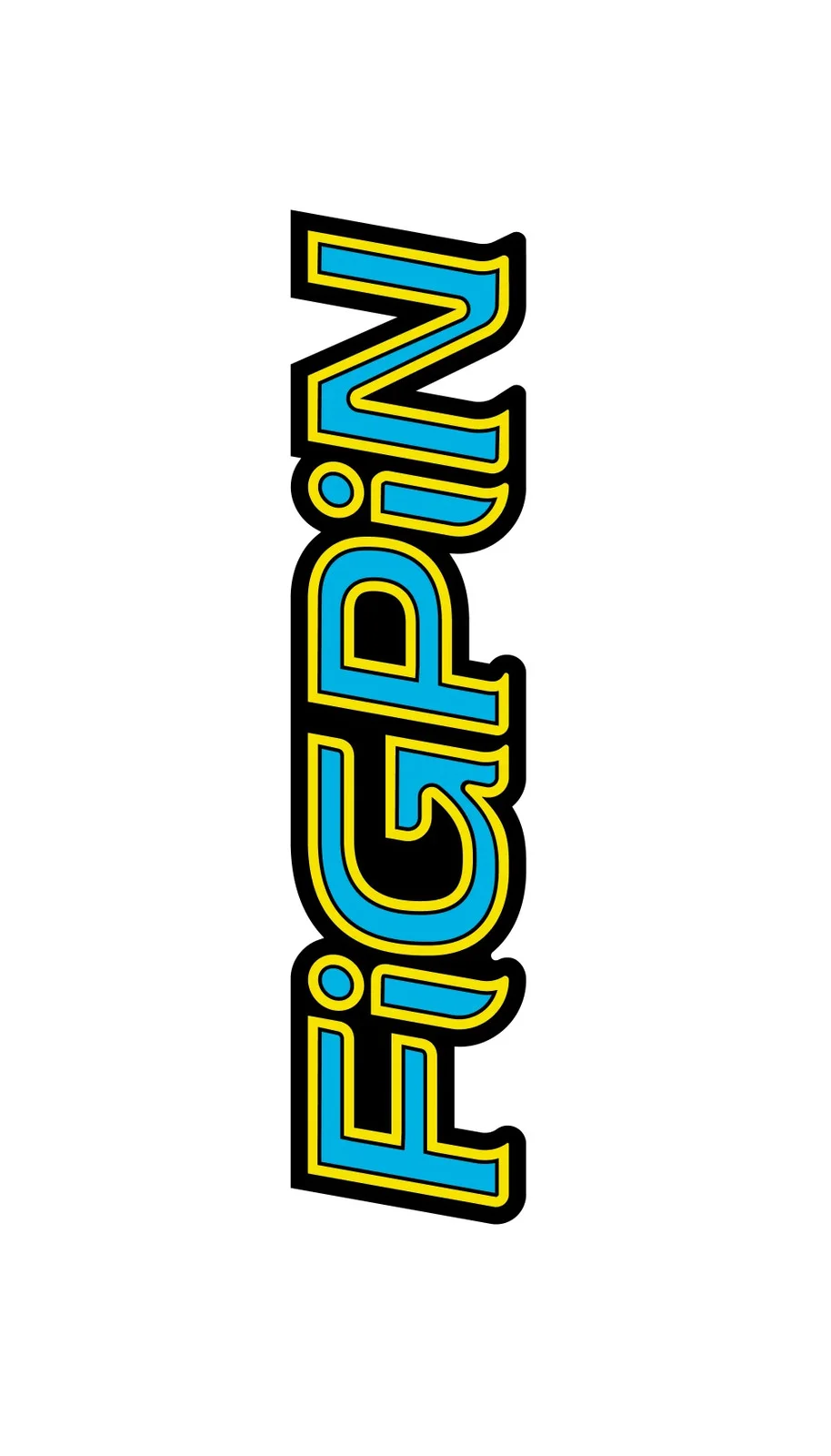 FiGPiN Blue & Yellow on Black Logo Pin (L63), изображение 5