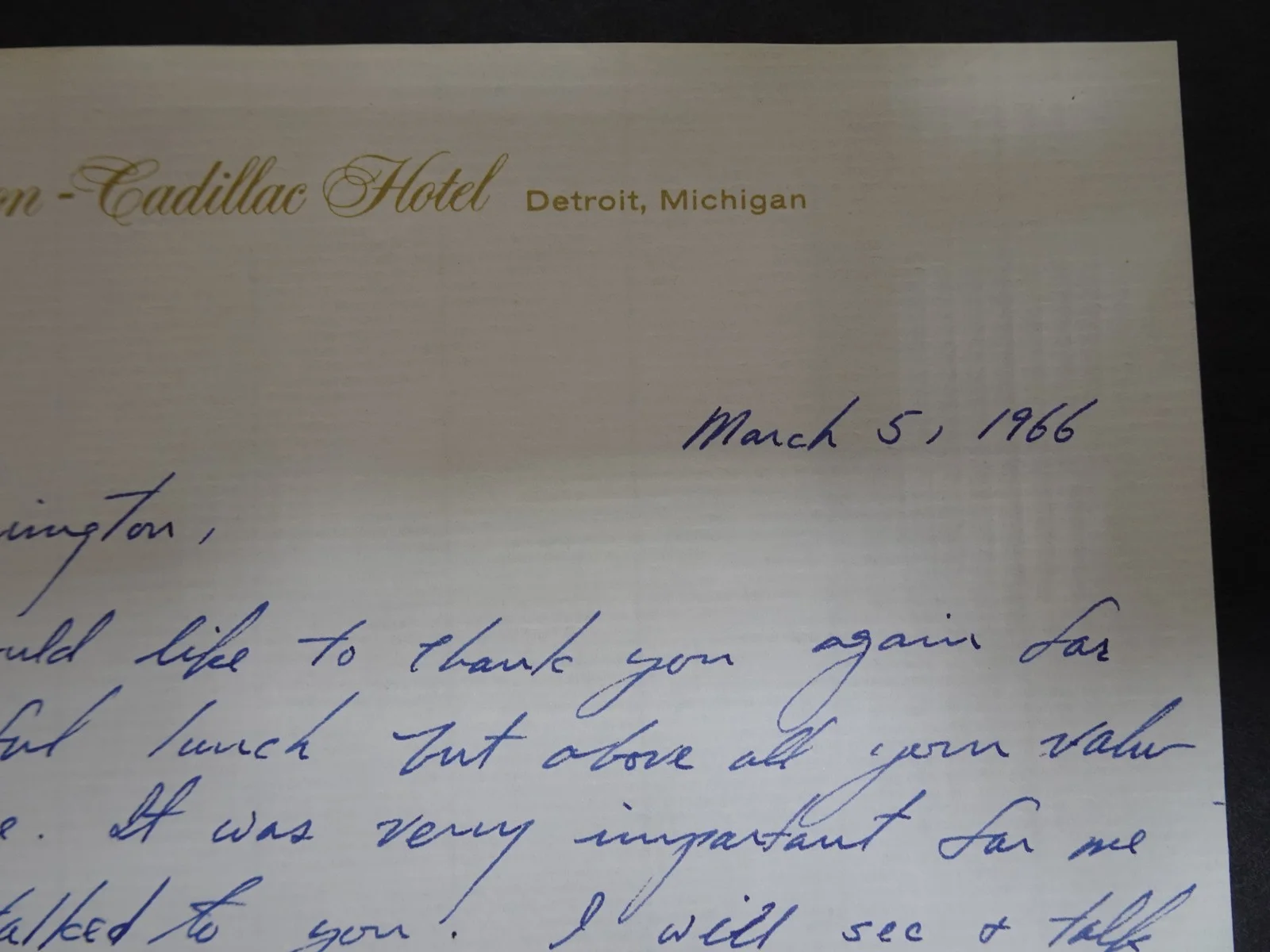 Handwritten Note Tony Autograph Letter Symphony to Howard Harrington 03/05/66, изображение 3