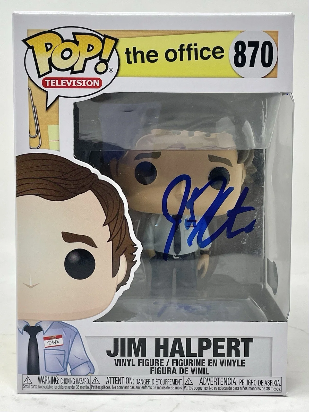 John Krasinski — John Krasinski The Office Signed Autograph Jim Halpert Funko Pop 870 Beckett COA, изображение 2